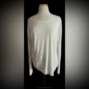 Theory Ivory Knit Top